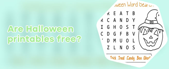 Free printable halloween games