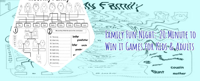 Games about family for kindergarten